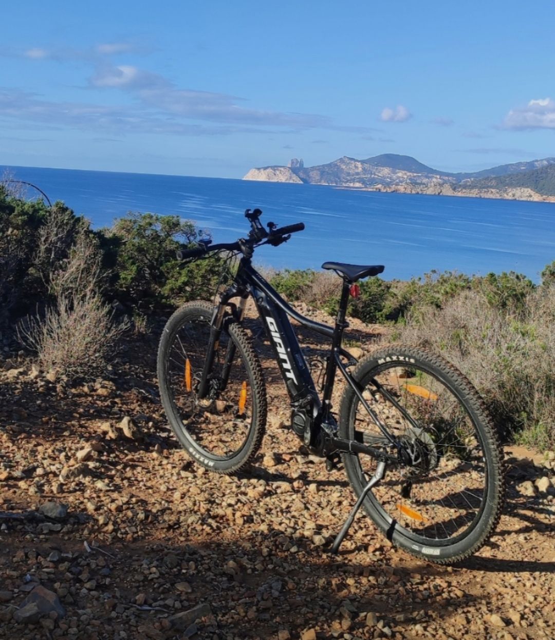 Giant electric bike route in Ibiza